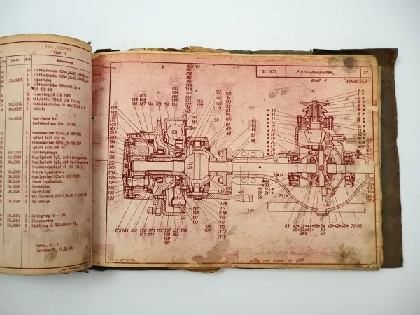 Kaelble SL1451 Schaufellader Betriebsanleitung Wartung Ersatzteilliste ca. 1965