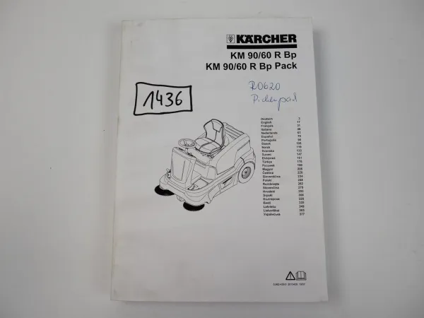 Kärcher KM 90/60 R Bp Pack Kehrsaugmaschine Betriebsanleitung 2007