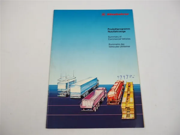 Kässbohrer Nutzfahrzeuge Produktprogramm Prospekt 1990