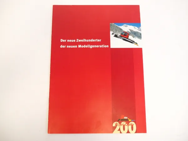 Kässbohrer PistenBully 200 Raupe Prospekt 1997