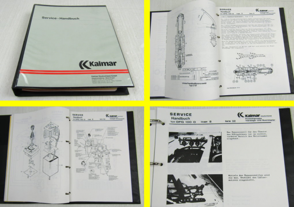 Kalmar DFQ100-D Service Handbuch Werkstatthandbuch Reparaturanleitung 12/89