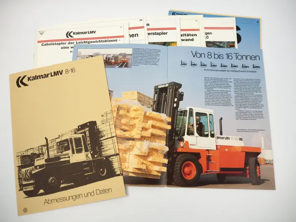 Kalmar LMV Irion Gabelstapler Hubwagen Querstapler 7x Prospekt 1989/92