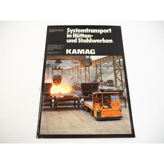 Kamag Kögel Spezialtransporter Schwerlasttransport Stahlwerk Prospekt ca. 1990
