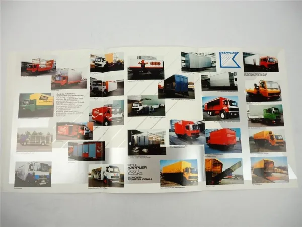 Kappler Sonderfahrzeugbau Fellbach Aufbauten für LKW Fertigungsprogramm Prospekt