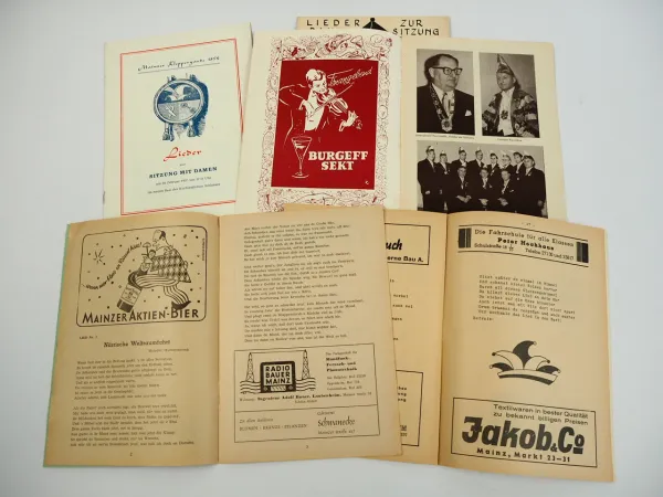 Karneval Mainz Kleppergarde Elektro Ulk Lieder Damensitzung 1956 bis 1958