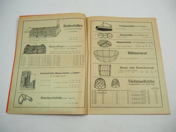 Katalog Drahtwaren 1935 Christian Oos Gerolstein ... Haushaltsartikel Mäusefalle