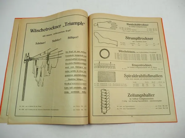 Katalog Drahtwaren 1935 Christian Oos Gerolstein ... Haushaltsartikel Mäusefalle