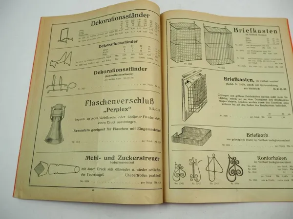 Katalog Drahtwaren 1935 Christian Oos Gerolstein ... Haushaltsartikel Mäusefalle