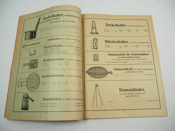 Katalog Drahtwaren 1935 Christian Oos Gerolstein ... Haushaltsartikel Mäusefalle