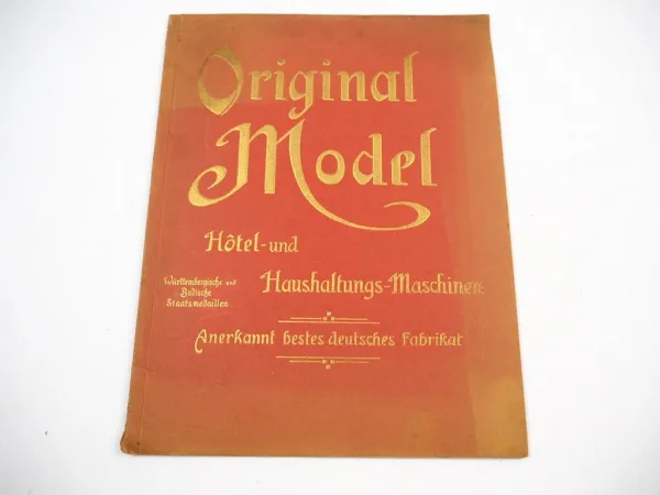 Katalog Hotel & Haushaltungs Maschinen 1910 Wilhelm Model in Feuerbach Stuttgart
