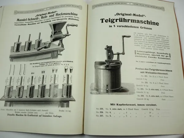 Katalog Hotel & Haushaltungs Maschinen 1910 Wilhelm Model in Feuerbach Stuttgart