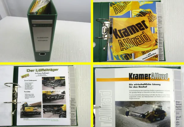 Katalog Kramer Allrad Zubehör für Lader Steinklammer Stapeleinrichtung Schaufel