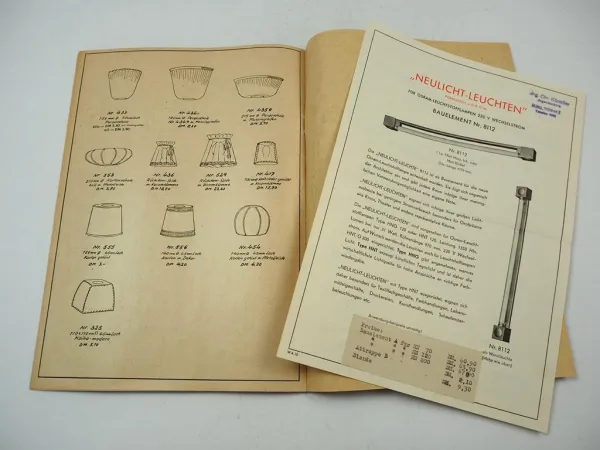 Katalog Lampen Leuchten Kaiser Langfeld Idell Bakelite 1945/50er Jahre