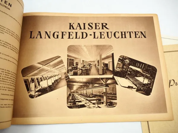 Katalog Lampen Leuchten Kaiser Langfeld Idell Bakelite 1945/50er Jahre