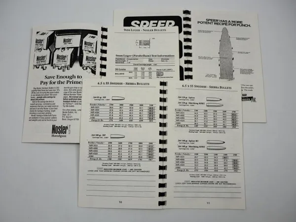 Katalog Munition One Book One Caliber Reloading Manual for Mauser Luger Swedish