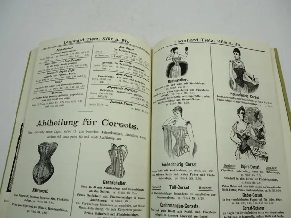 Katalog Verkaufshaus Leonhard Tietz Köln 1896 über Möbel Bedarfsartikel Haushalt