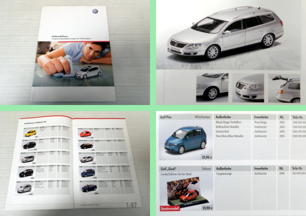 Katalog VW Volkswagen Modellfahrzeuge 2006 Übersicht Preisliste
