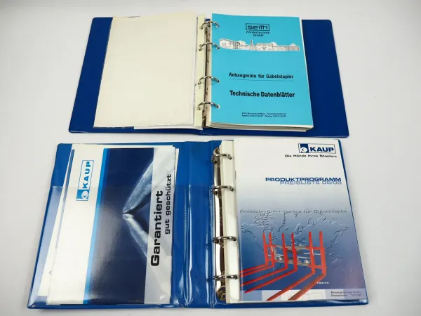 Kaup Seith Anbaugeräte für Gabelstapler Produktprogramm Datenblätter 2001/08