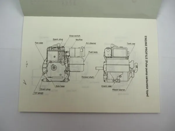 Kawasaki FA 76 130 210 Diesel Engine Motor Operation Manual Betriebsanleitung