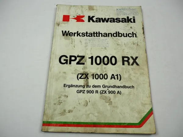 Kawasaki GPZ 1000 RX ZX1000 A1 Werkstatthandbuch Ergänzung Reparaturanleitung 1985
