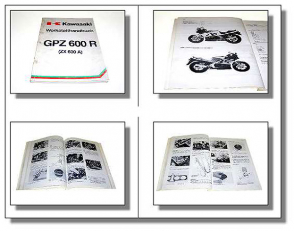 Kawasaki GPZ600R ZX600 A Werkstatthandbuch 1985 Reparaturanleitung