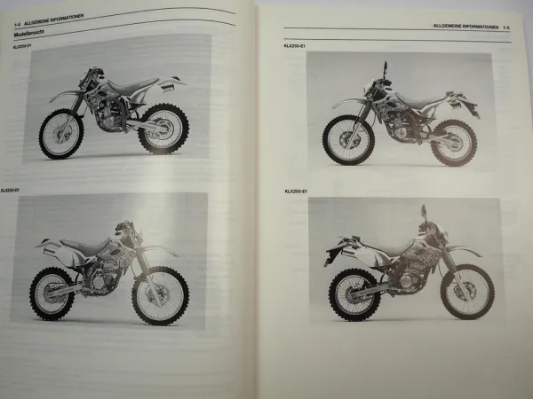 Kawasaki KLX 250 D1 E1 Werkstatthandbuch Reparaturanleitung
