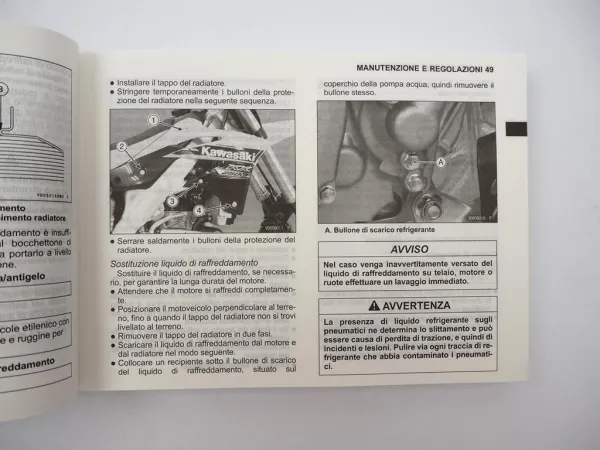 Kawasaki KX 250 F Instructieboekje Manual del Propietario Manuale Uso E Manutenzione