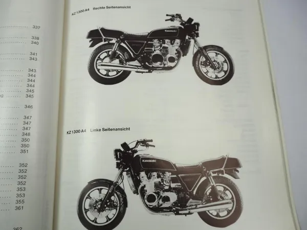 Kawasaki KZ1300 Z1300 A1 A2 A3 B2 ZG1300 A1 Werkstatthandbuch Ergänzung 1980-84