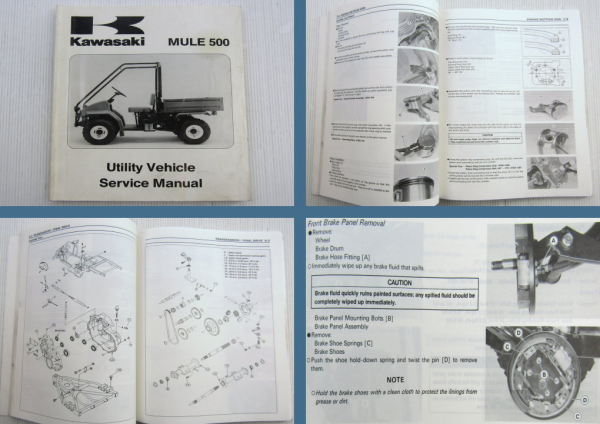 Kawasaki MULE 500 KAF300-A1 Utility Vehicle Service Manual 1997