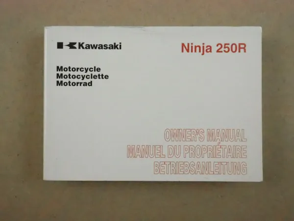 Kawasaki Ninja 250R Betriebsanleitung Owners Manual 2008