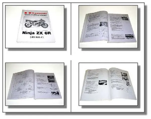 Kawasaki Ninja ZX-6R J1 ZX600 ZX6R Werkstatthandbuch Reparaturanleitung 1999