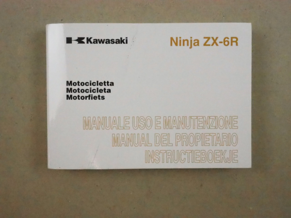 Kawasaki Ninja ZX-6R Manuale Uso e Manutenzione Instructieboekje 2008