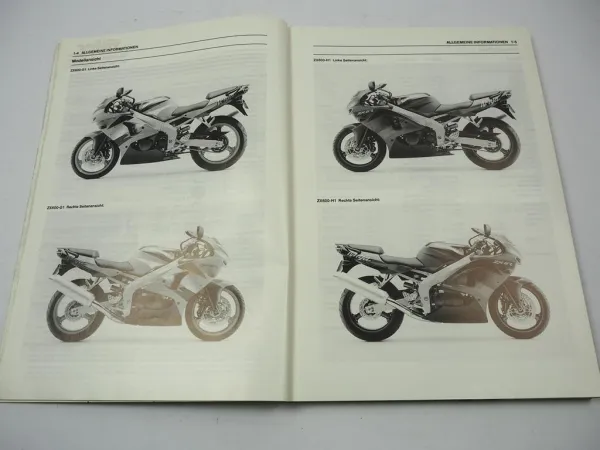Kawasaki Ninja ZX-6R ZX 600 G1 H1 Werkstatthandbuch Reparaturanleitung 1998
