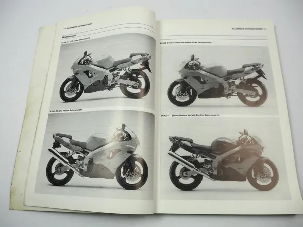 Kawasaki Ninja ZX-9R ZX900 C1 D1 Kat. Werkstatthandbuch Reparaturanleitung 1998
