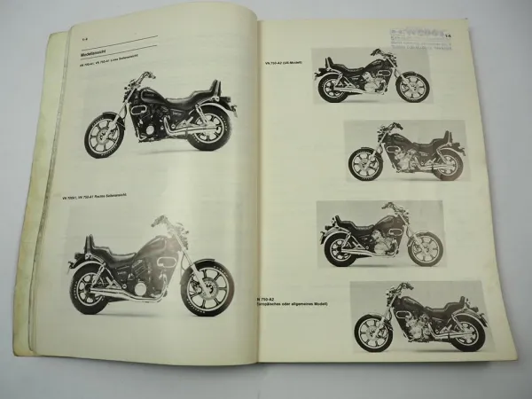 Kawasaki VN750 Twin Vulcan VN 750 A2 Reparaturanleitung Werkstatthandbuch 1985