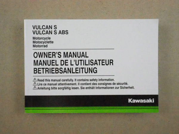 Kawasaki Volcan S ABS Betriebsanleitung Owners Manual 2015