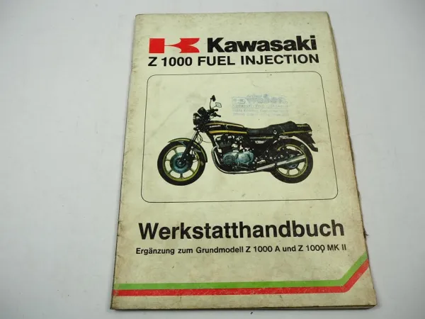 Kawasaki Z1000 fuel injection H1 Werkstatthandbuch Ergänz. Reparaturanleitung