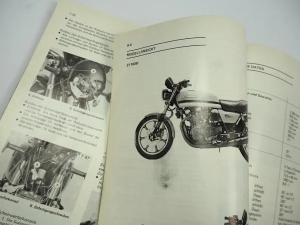 Kawasaki Z1000 J1 K1 Z1100 B Werkstatthandbuch Reparaturanleitung 1981