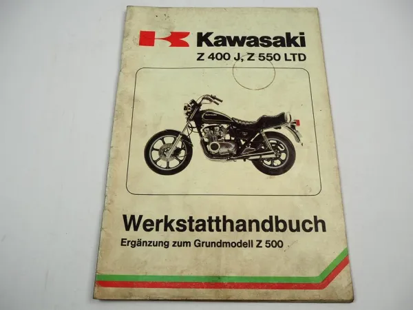 Kawasaki Z400 J Z550 LTD Werkstatthandbuch Ergänzung Reparaturanleitung 1980