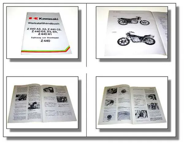 Kawasaki Z440 1981 1982 A2 A3 B2 C2 D2 D3 D4 LTD H1 Werkstatthandbuch Ergänzung