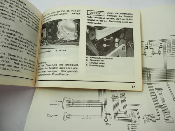 Kawasaki Z550F ZR550 A1 Betriebsanleitung 1982 Bedienung Wartung Schaltplan