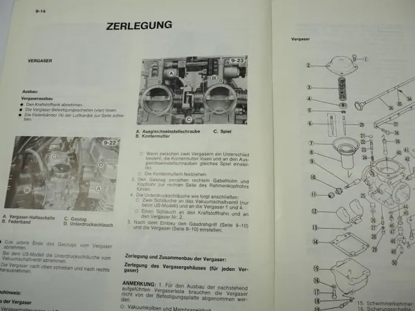 Kawasaki Z650 F3 Werkstatthandbuch Ergänzung 1982 zum Grundmodell Z650B Z650C