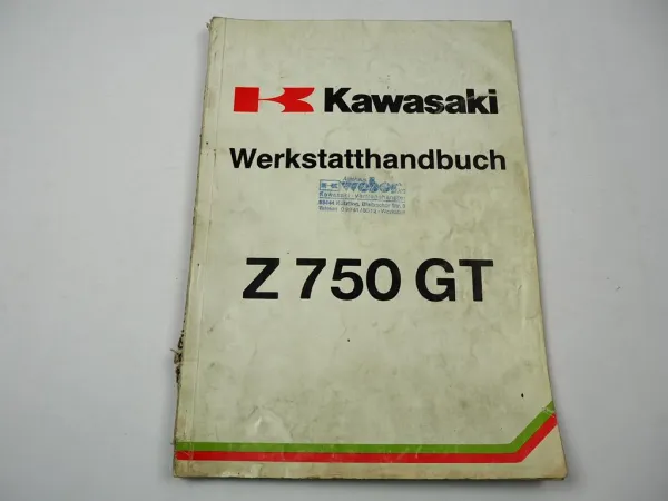 Kawasaki Z750 GT 750 N1 P1 Werkstatthandbuch Reparaturanleitung 1982