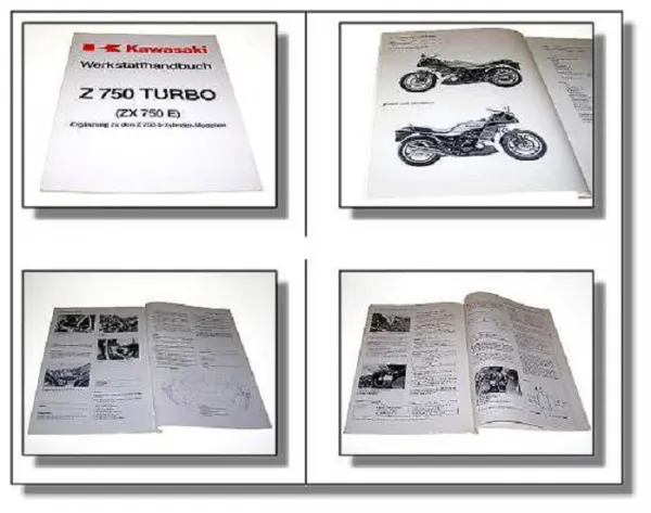 Kawasaki Z750 Turbo E1 Werkstatthandbuch Ergänzung Reparaturanleitung