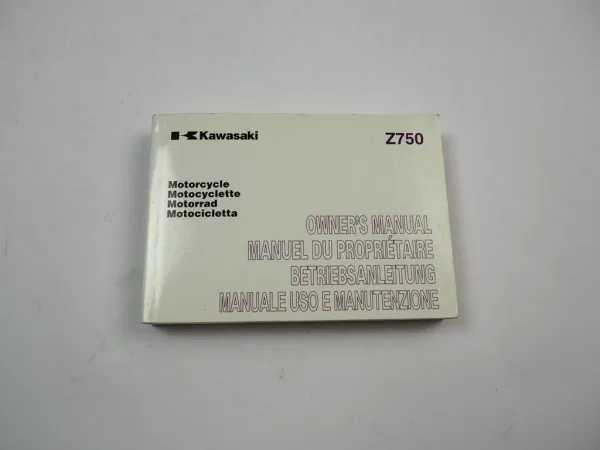 Kawasaki Z750 ZR750J Betriebsanleitung Owners Manual 2004