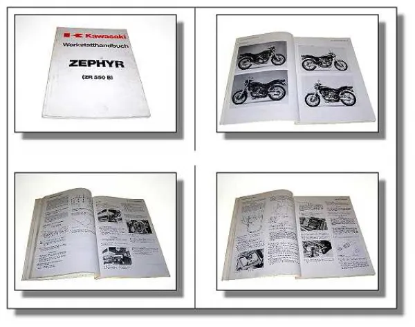 Kawasaki Zephyr ZR 550 B1 B2 Werkstatthandbuch Reparaturanleitung