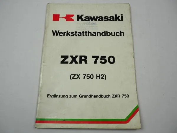 Kawasaki ZXR 750 ZX750 H2 Werkstatthandbuch Ergänzung Reparaturanleitung 1990