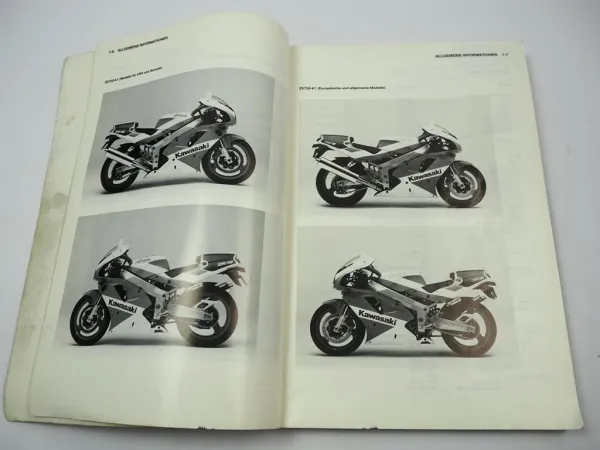 Kawasaki ZXR 750 ZXR750R ZX750 J1 K1 Werkstatthandbuch Reparaturanleitung