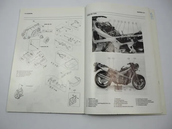 Kawasaki ZZ-R ZZR 600 ZX 600 E1 500 D1 Werkstatthandbuch Reparaturanleitung Ergä