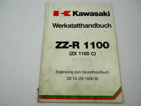 Kawasaki ZZ-R1100 ZX1100 C1 Ergänzung Werkstatthandbuch 1990 Reparaturanleitung